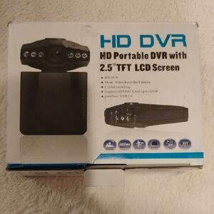 HD DVR Portable Dash Camera - Black/White Box
